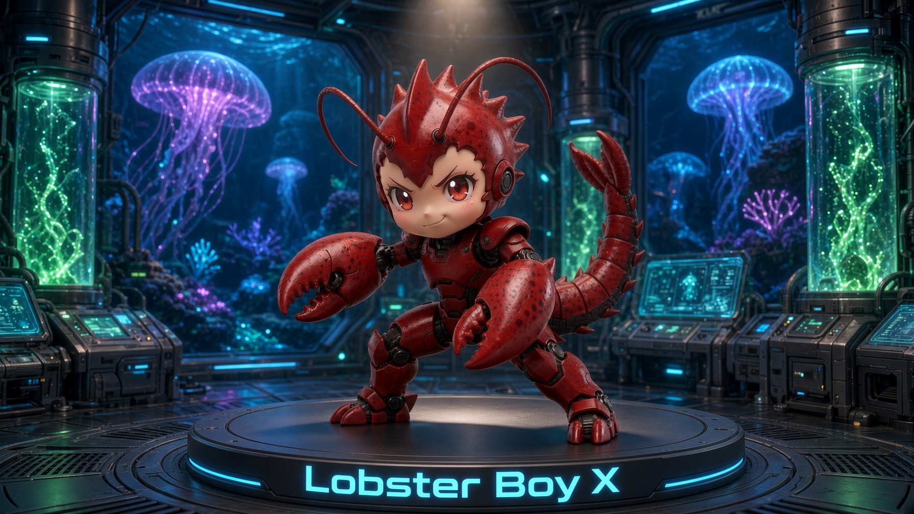 Lobster-Boy-X Figure