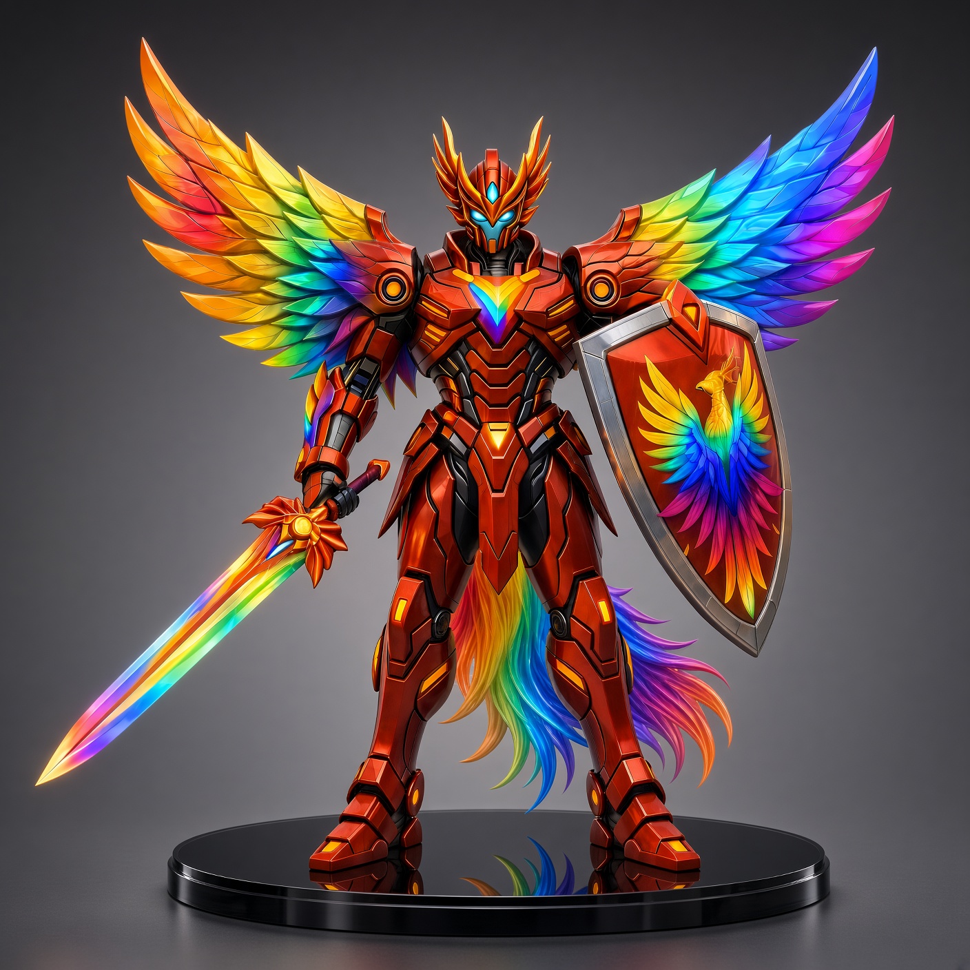 Rainbow Phoenix Figure